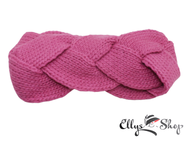 Bentita tricotata circulara roz