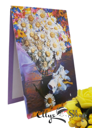 Felicitare cu plic model floral - margarete cod 5071